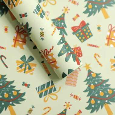 Waterproof thick Christmas wrapping paper for holiday gifts