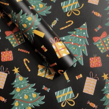 Waterproof thick Christmas wrapping paper for holiday gifts
