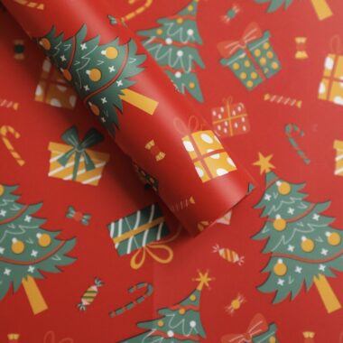 Waterproof thick Christmas wrapping paper for holiday gifts