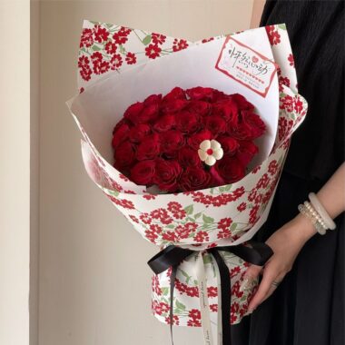 Waterproof thick floral festival flower wrapping paper